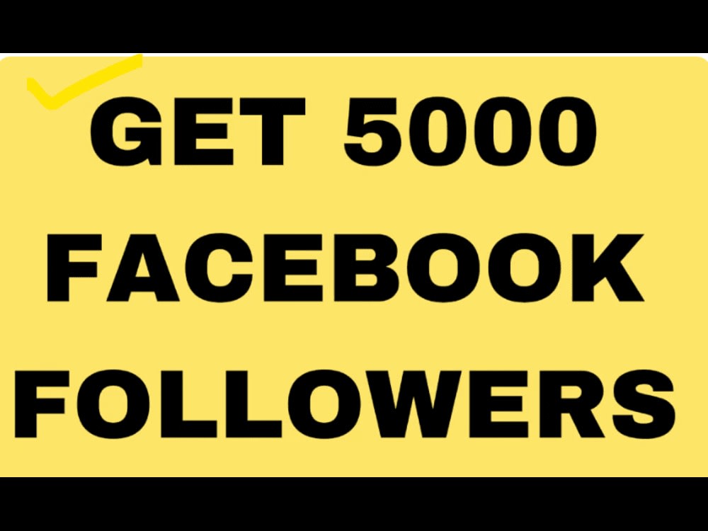 I wil do 5000 Facebook Followers and Facebook Page Like