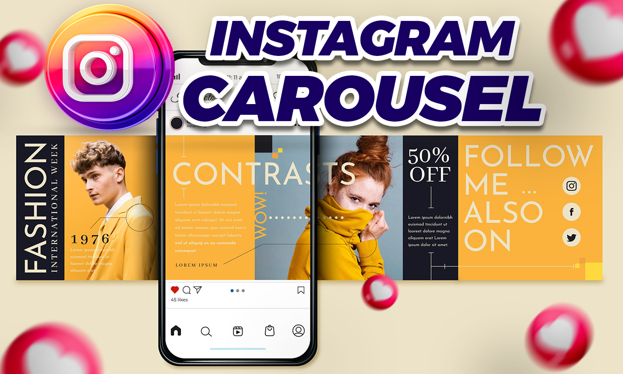 I will design attractive social media carousels posts for your instagram