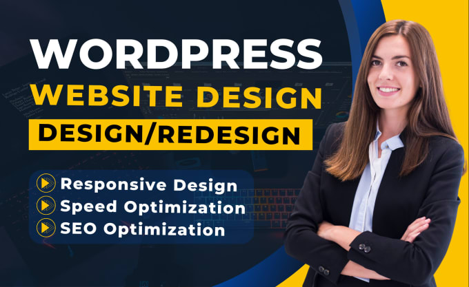 I will do wordpress website development, design or redesign wordpress